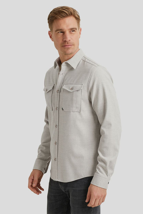 Overshirt twill greige