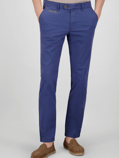 Chino Benny 3 indigo blauw