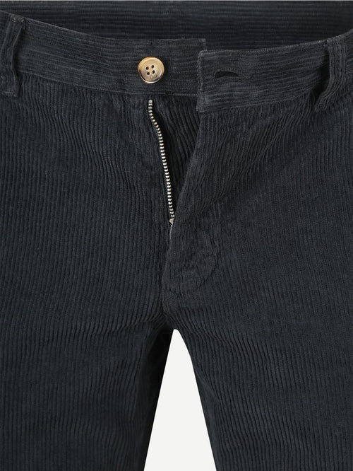 Steppin' Out chino flemm corduroy donkerblauw | Regular-fit