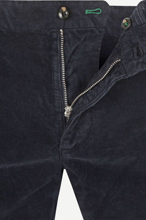 Denton broek corduroy donkerblauw