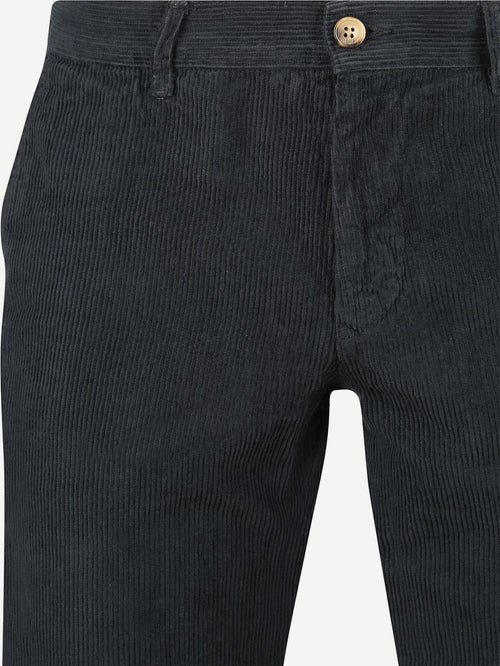 Chino flemm corduroy donkerblauw