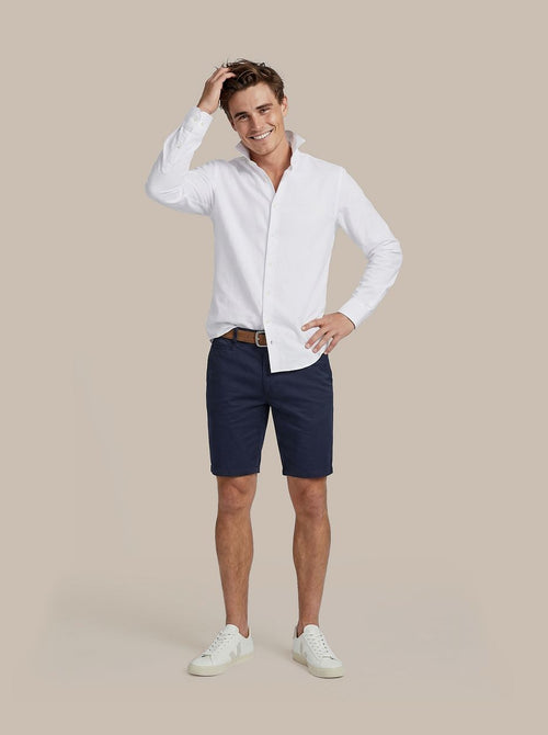 Short boston donkerblauw