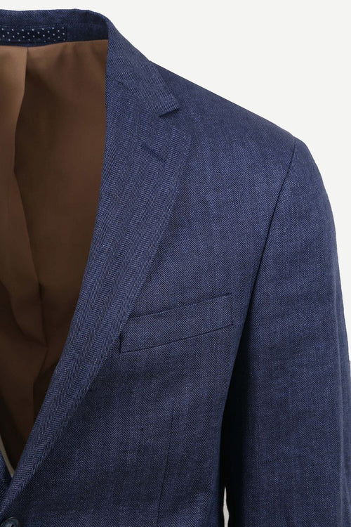 Blazer linnen royal blauw