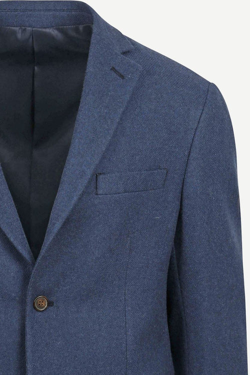 Tweed colbert mid blauw