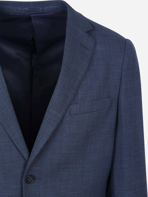 Colbert structure lined donkerblauw