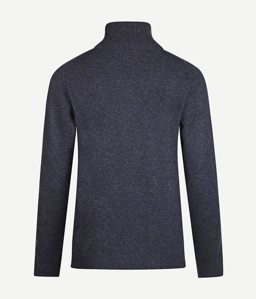 Dames coltrui lamswol donkerblauw