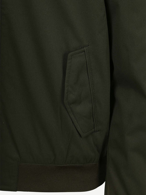 Turbo twill jacket donkergroen