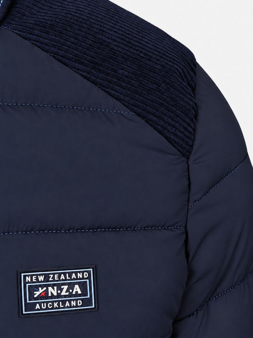 Jas padded Oxford donkerblauw