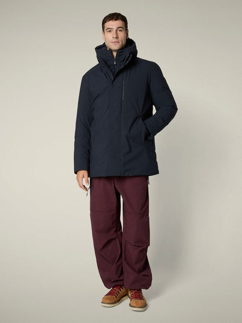 Jas sesle hood donkerblauw
