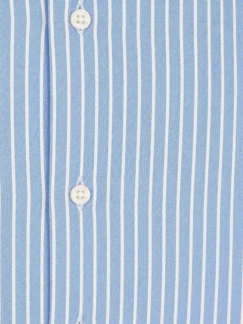 Oxford overhemd stripe blauw