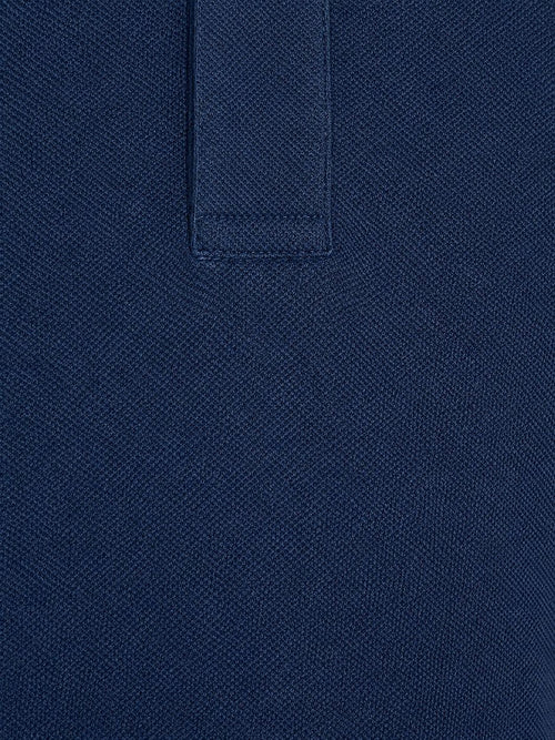Piqué poloshirt melange indigo