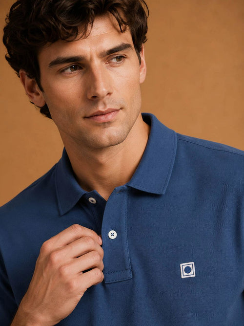 The rene poloshirt indigo