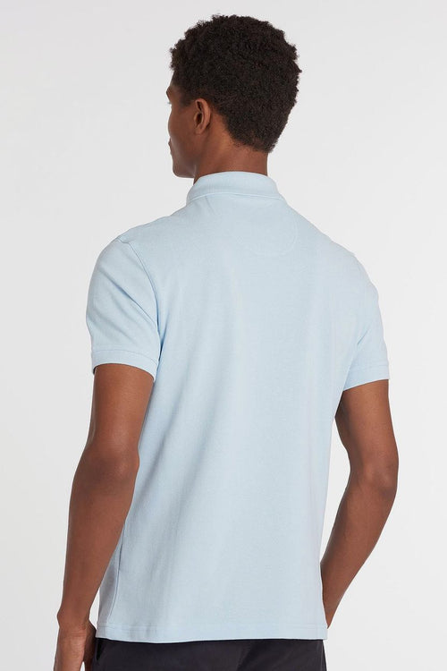 Basic pique polo lichtblauw