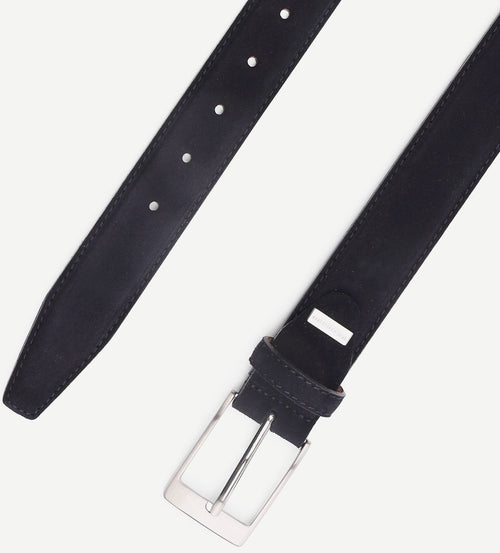 Riem suede donker blauw