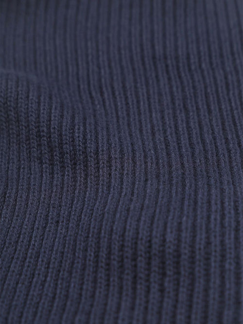 Rib sjaal donkerblauw