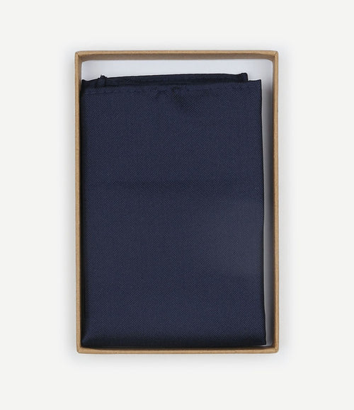 Zijde pochet donkerblauw