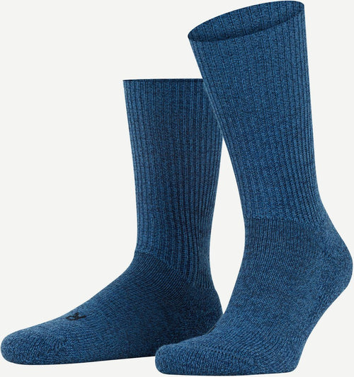 Walkie wandelsok wol blend blauw 6660