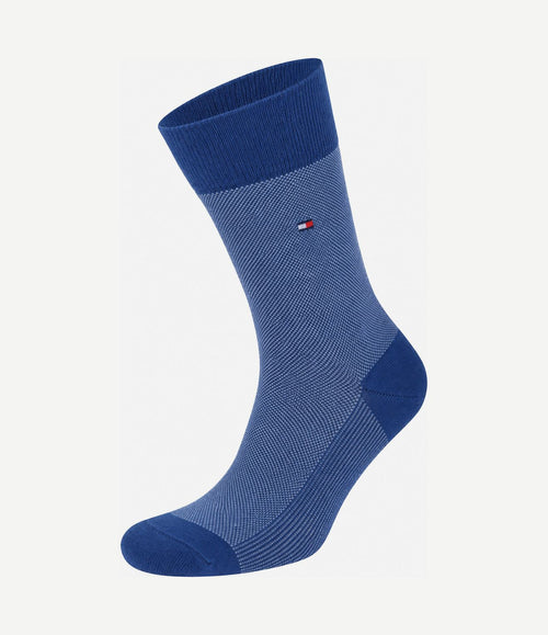 (2-pack) sokken birdseye blauw 033