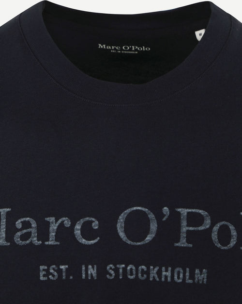 T-shirt logo donkerblauw