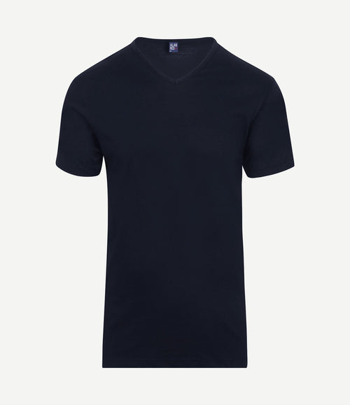 Vermont t-shirts v-hals donkerblauw (2-pack)