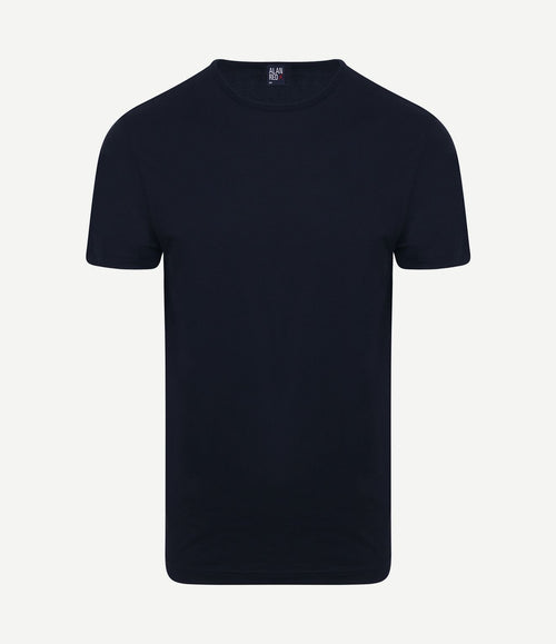 Derby o-hals t-shirt donkerblauw (2-pack)
