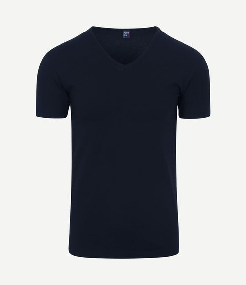 Oklahoma t-shirt stretch donkerblauw (2-pack)