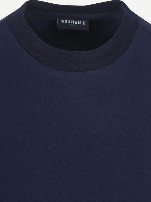 Suitable respect t-shirt hi donkerblauw