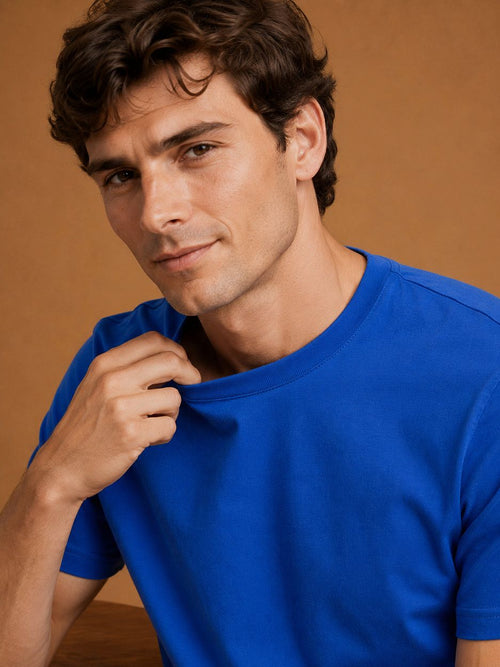 The steve t-shirt royal blauw
