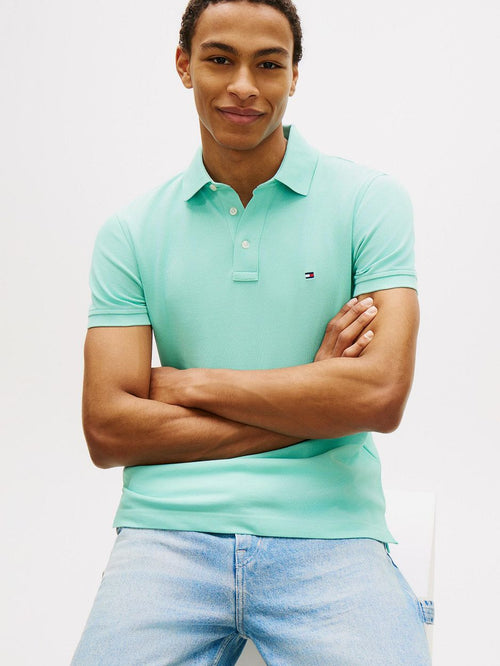 T-shirt essential aqua blauw