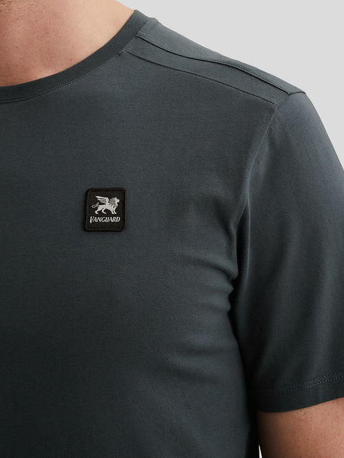 T-shirt logo donkerblauw