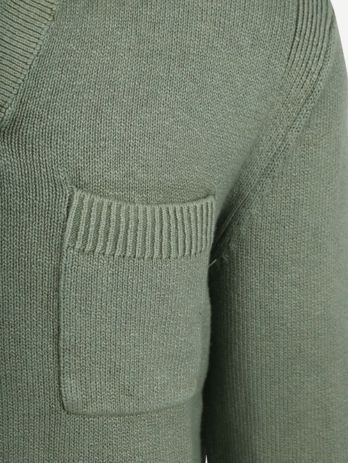 Raw trui riva knit groen