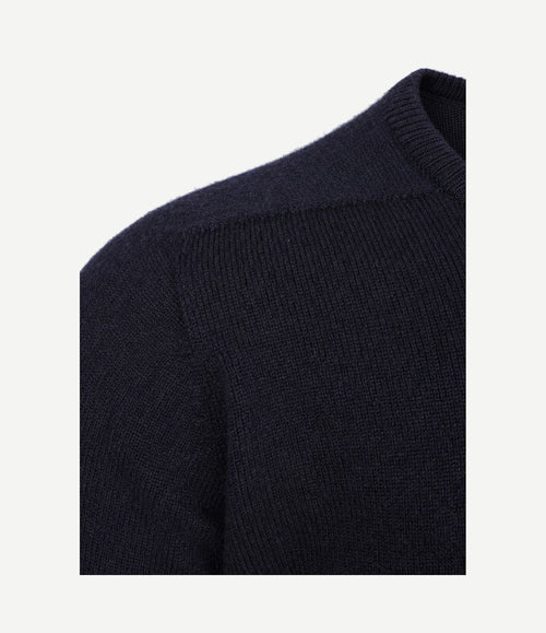 Lamswol donkerblauw