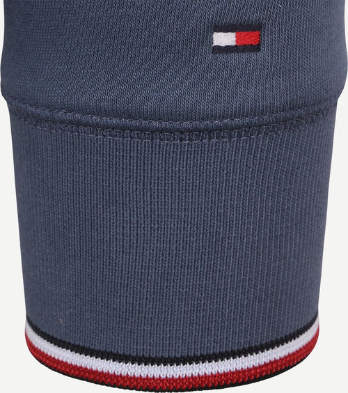 Sweater logo tipped donkerblauw