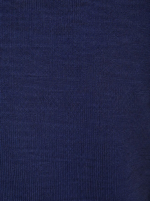 Turtleneck trui merinowol royal blue