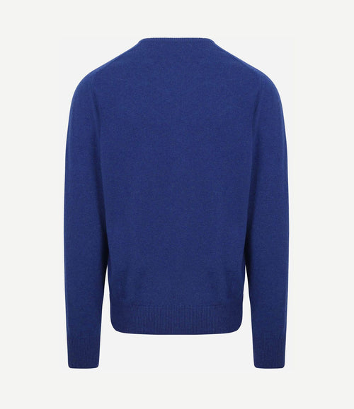 Pullover lamswol v persian royal blue