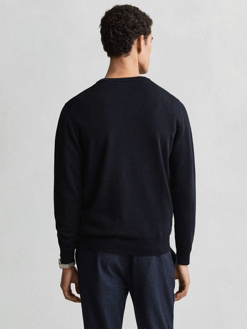 Pullover v-hals donkerblauw