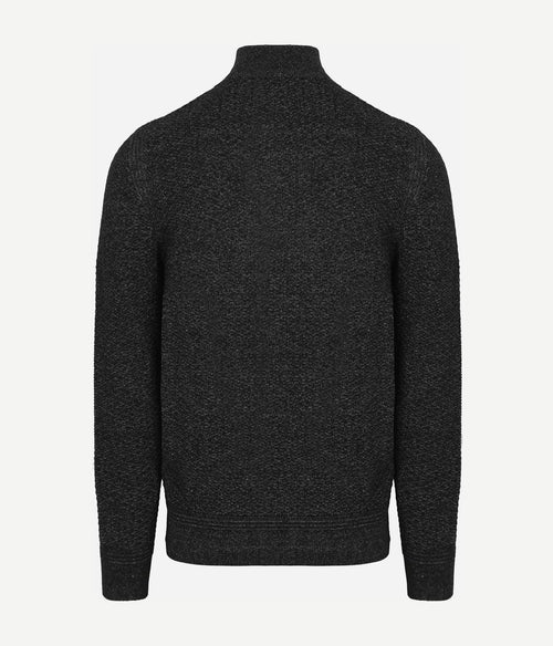 State of Art vest structure melange donkerblauw | Regular-fit