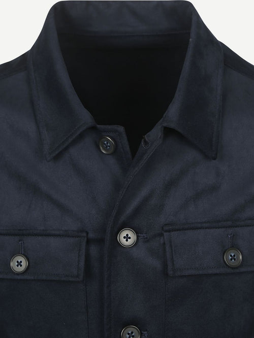 Suitable pasetta overshirt donkerblauw | Regular-fit