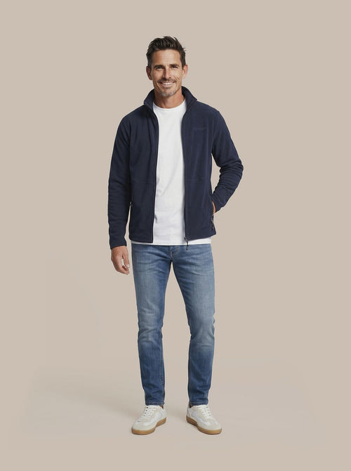 Miracle fleece jack donkerblauw