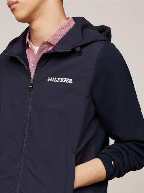 Vest structuur donkerblauw
