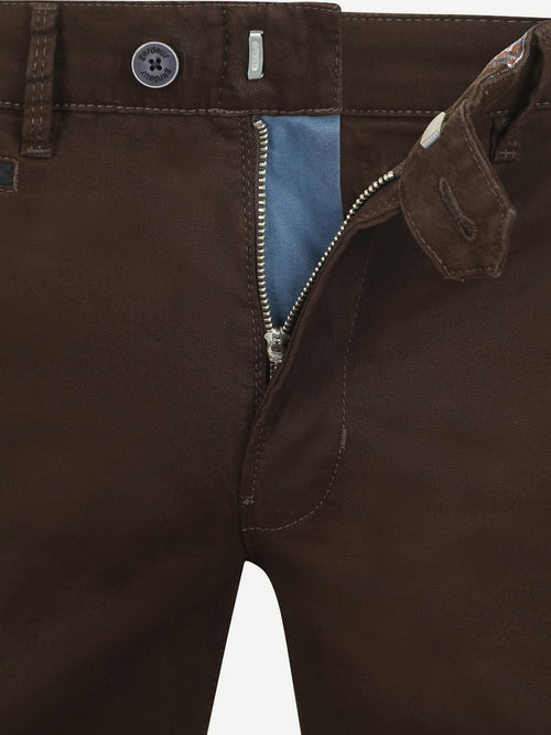 Gardeur chino Benny 3 donkerbruin