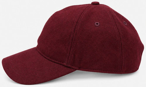 Cap wool blend rood