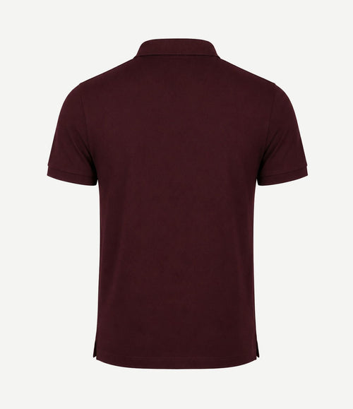 Poloshirt pique aubergine