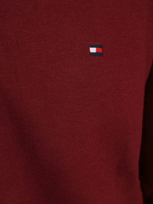 Sweat halve rits pullover burgundy