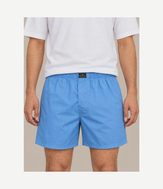 Boxer mid blue poplin