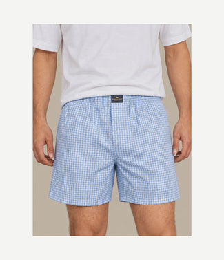 Boxer vichy blauw