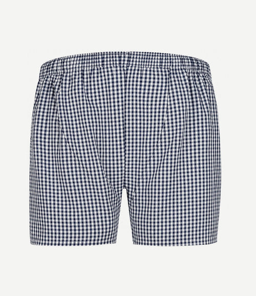 Boxershort vichy donkerblauw