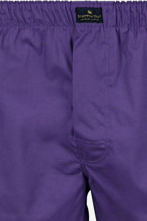 Boxershort poplin paars