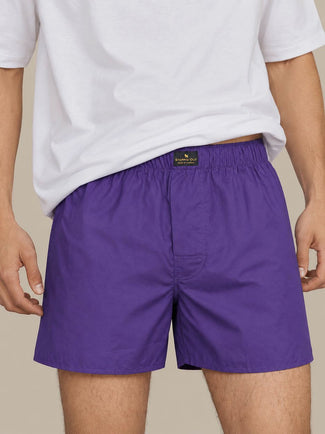 Boxershort poplin paars