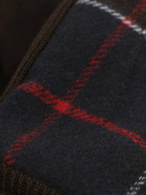 Barbour handschoenen hackney tartan groen